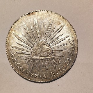 Mexico 8 Reales 1877 Oa AE no reserve. . Nice coin