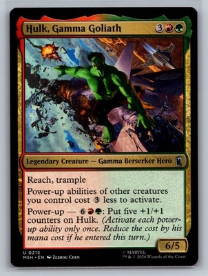 Marvel Super Heroes #215 Hulk, Gamma Goliath HOLO FOIL