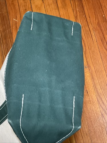 Borsa vintage LL Bean barca e tote bag made in USA taglia small verde - Foto 6 di 6