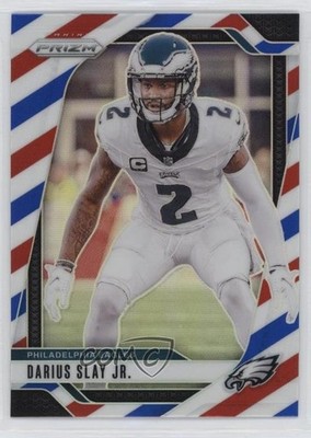 2024 Panini Prizm Red White & Blue Prizm Darius Slay Jr #235 1rt3