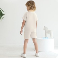 NEW 12-18M Toddler Boy Summer Casual Outfits. Polo Shirt  Shorts Set