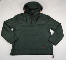 FILSON LIGHTWEIGHT WAXED ANORAK JACKET SZ-M DARK GREEN COAT