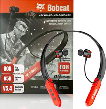 Bobcat Neckband Bluetooth Headphones - Earphones with Microphone, 80H Battery, F