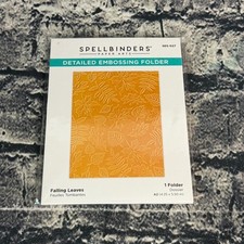 SPELLBINDERS Detailed Embossing Folder FALLING LEAVES A2 Size SES-027