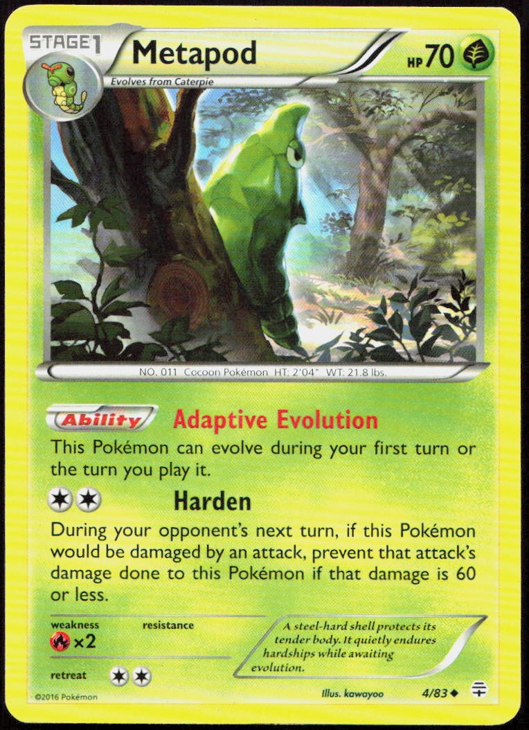 Metapod Uncommon Generations 4/83 LP