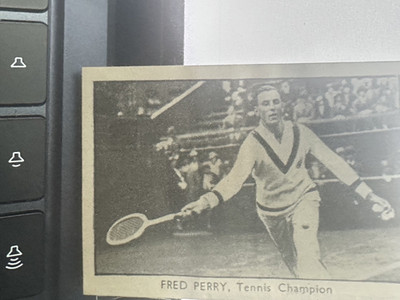 1930 Amalgamated Press FRED PERRY TENNIS CHAMPION CARD
