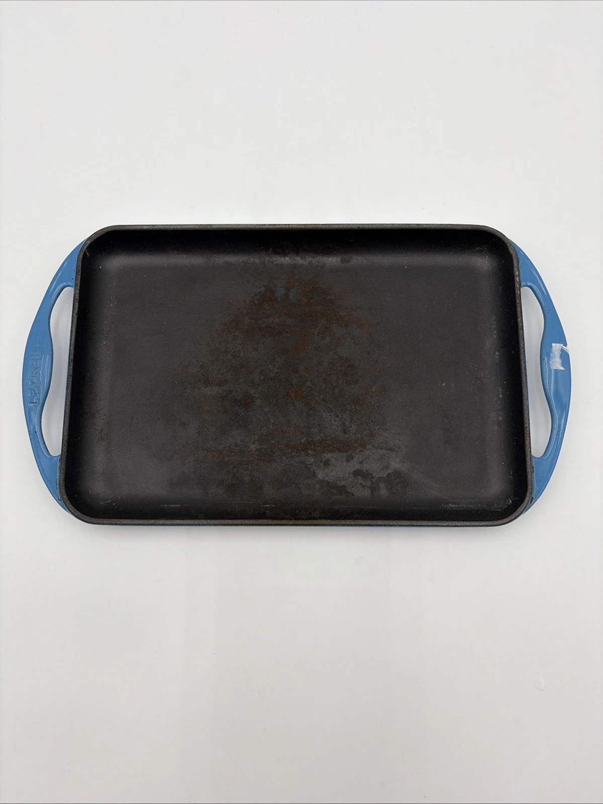 Le Creuset SignatureBlue Enamel Cast Iron Skinny Griddle