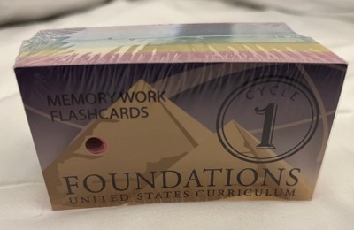 Classical Conversations Foundations Memory Work 2018 Flashcards Cycle 1