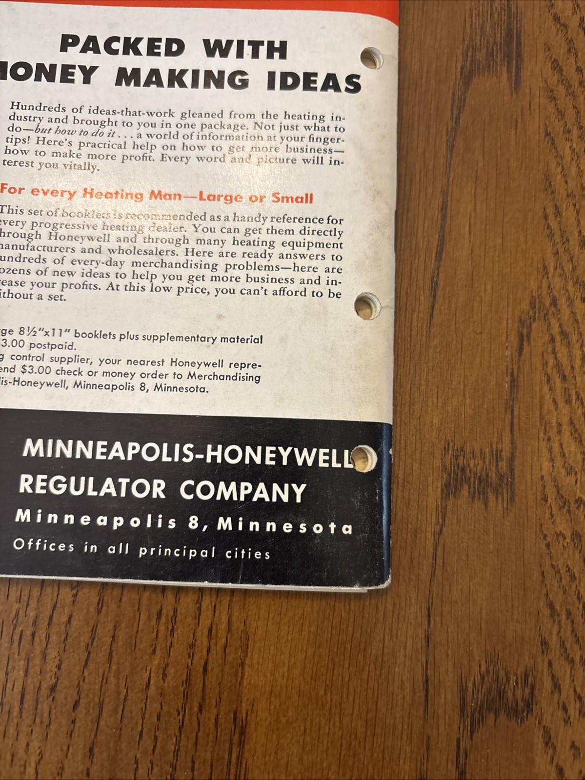 Vintage Honeywell 1952-1953 Catalog Automatic Heating Controls Advertising *READ