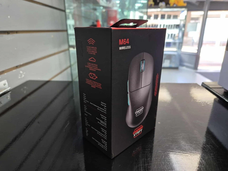 CHERRY XTRFY M64 Wireless Optical Gaming Mouse, Black, NEW - Image 2 of 4