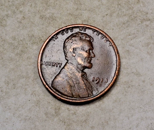 1918-D Lincoln Wheat Cent Penny * Fine/VF * XW510