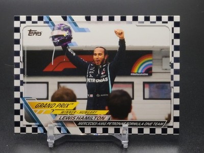 Lewis Hamilton #140 2021 Topps Formula 1 F1 Flagship Checker Flag Parallel