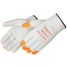 12 PAIR Cowhide Leather Welding Construction Roping Protective Work Gloves 2XL