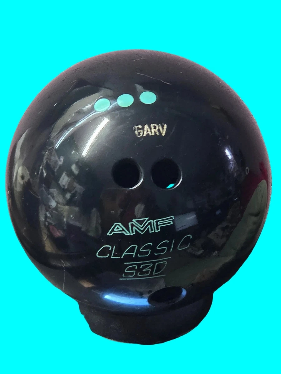 Vintage Dark Red Bowling Ball - Lucky Strike With a Four Leaf Clover - Belonged to k.a.v