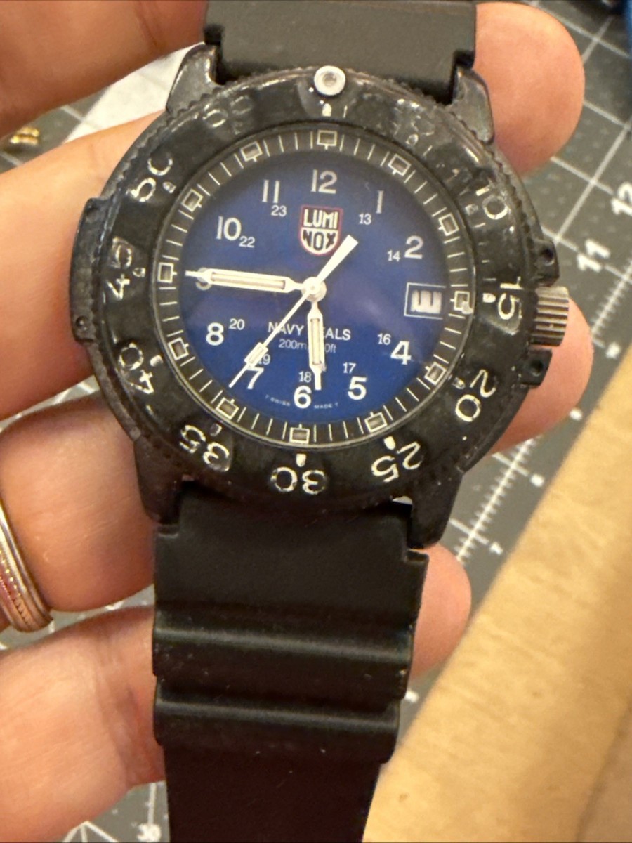 Luminox Navy Seal 3H MBM Series Carbon Blue Dial Quartz Mens Watch