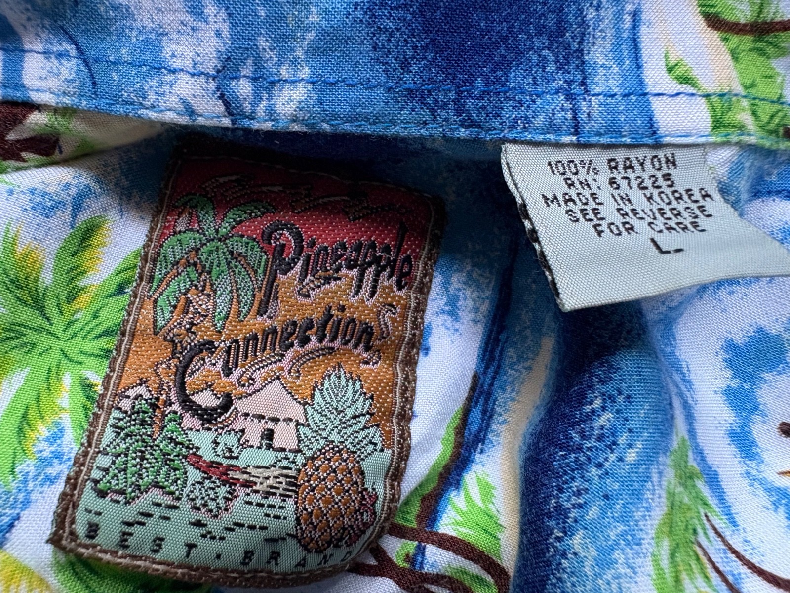 Men's Pineapple Connection Large Rayon Hawaiian C… - image 5