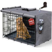 Dog Crate Cover, Waterproof Pet Kennel Cover 600D Heavy Duty Dog Cage Cover U...