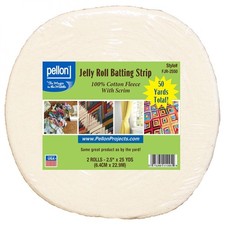 Pellon Jelly Batting Strip 2 Rolls-2.5in x 25yds Notion, White