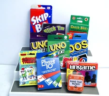 10 Family Card Games Lot: Phase 10, Skip Bo, UNO & MORE ALL NEW