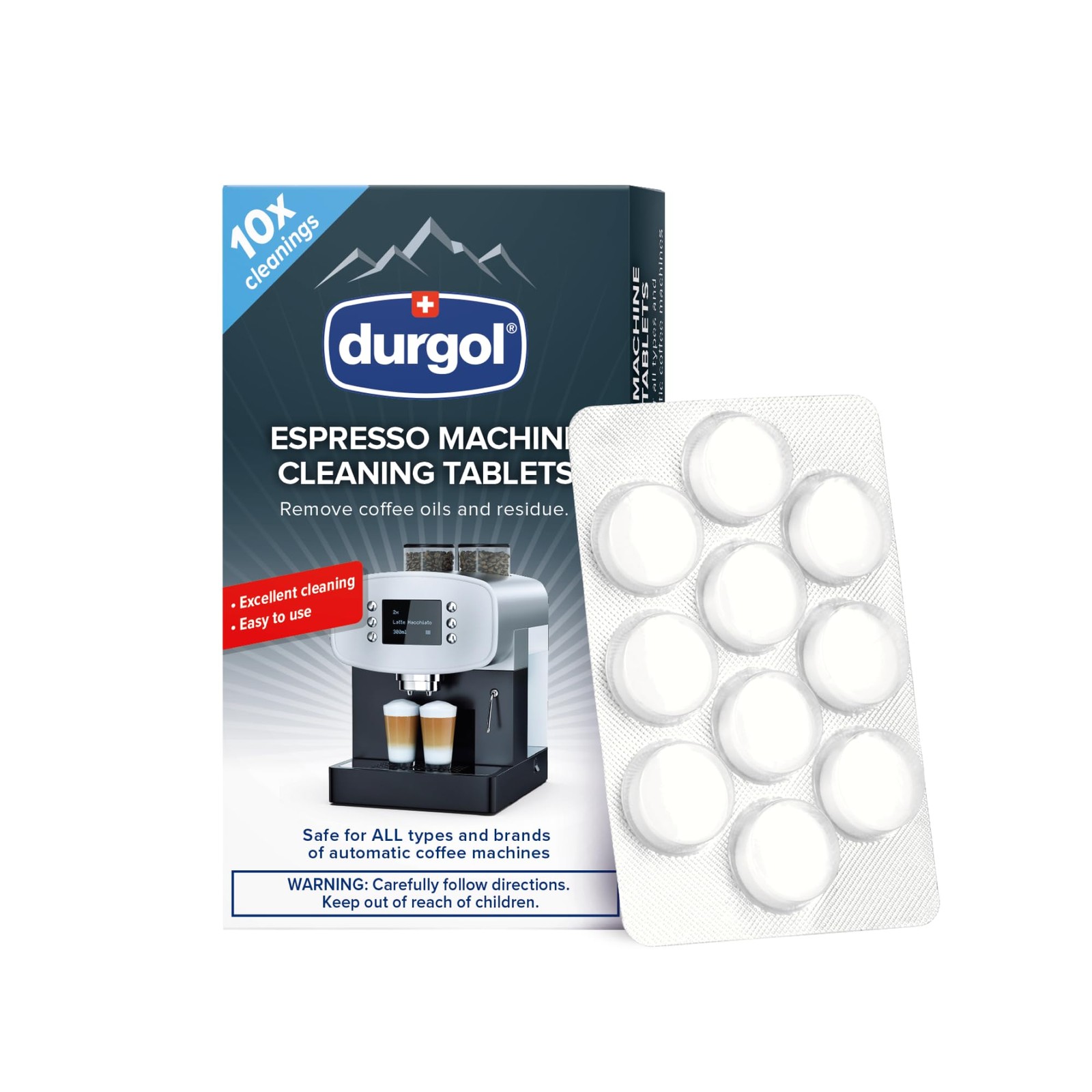 Espresso Machine and Coffee Maker Cleaning Tablets, 10 count