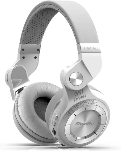 Bluedio T2 Plus Turbine Auriculares Inalámbricos Bluetooth con Micrófono/Micro SD Blanco - Imagen 1 de 9
