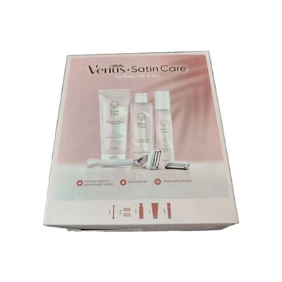 Gillette  Venus + Satin Care Set | Rasierer und Pflege Geschenk-Set | 6-teilig
