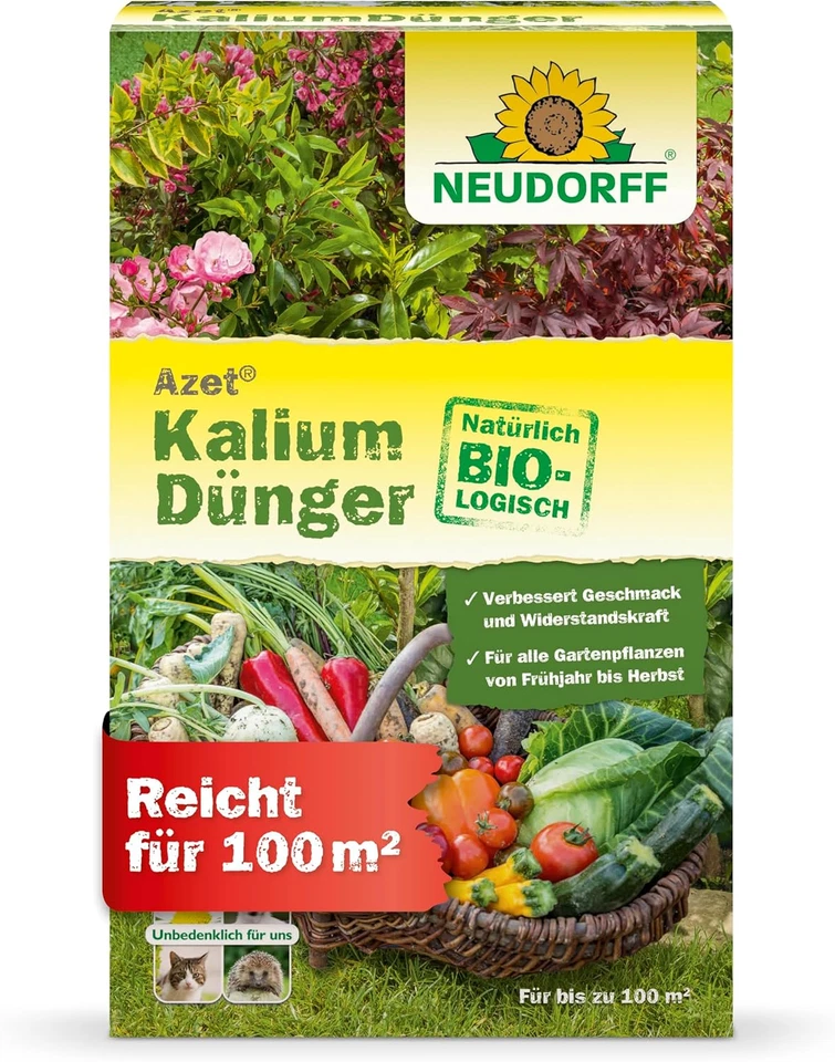 Neudorff Azet Kaliumdünger 2 kg-Bio Dünger-Geschmack,Widerstandskraft & Lagerung