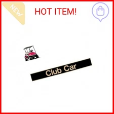 Drive-up Name Plate for Club Car Precedent, Black Gold Decal for Golf Cart 15.74