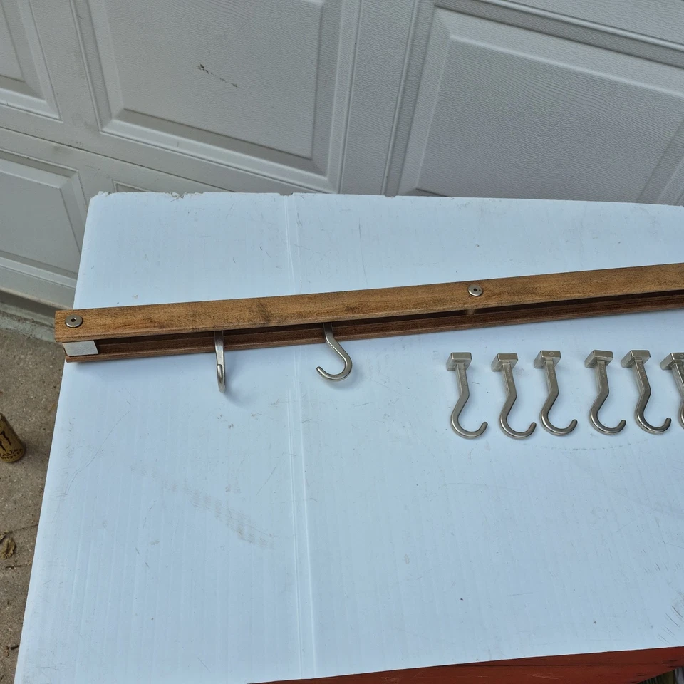 JK Adams Sur La Mesa Arce Barra Colgante Olla Estante 36" Resistente Grado Comercial Foto 2 de 4