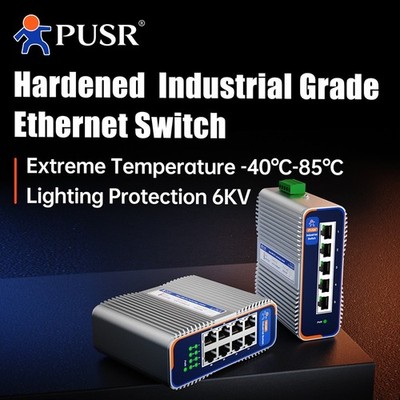 PUSR 5 /8 Ports 10/100/1000Mbps Industrieller Gigabit Ethernet-Schalter USR-IS