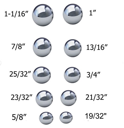 Assorted Coin Ring Making Steel Balls - Assortment Of 10 Balls - Picture 1 of 2