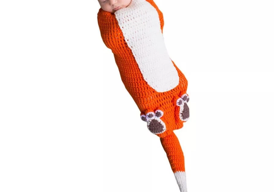 Princesa Paraíso Kit el Zorro Disfraz Halloween 0-3 Meses Naranja Envoltura Infantil Foto 2 de 4