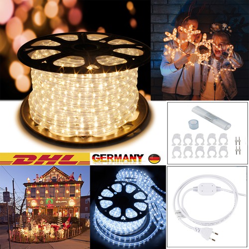 Cadena De Luces LED Tubo Luz Manguera Guirnalda Exterior/Interior | eBay