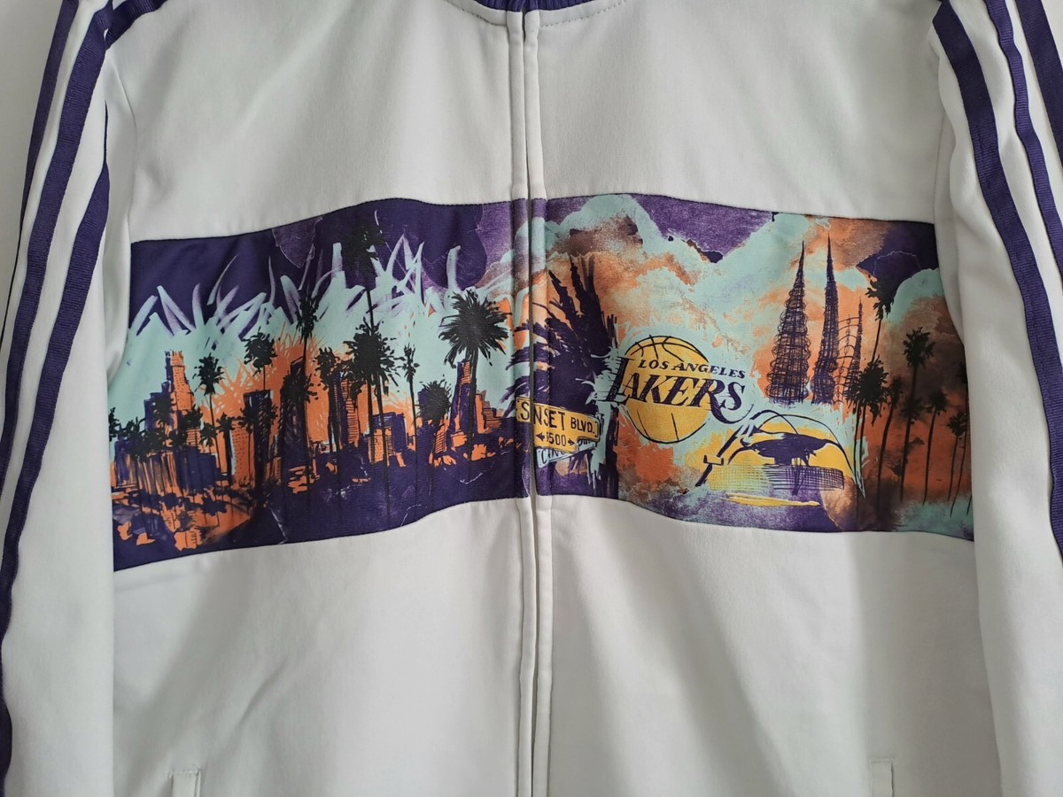 Adidas Los Angeles Lakers トラックジャケット古着 古着 アディダス adidas NBA LOS ANGELES LAKERS ロサンゼルス