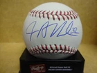 JESSE HAHN PADRES/A'S SIGNED M.L. BASEBALL W/COA