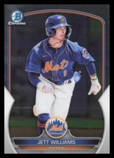 2023 Bowman #BCP-49 Jett Williams New York Mets Chrome Prospects Baseball Card