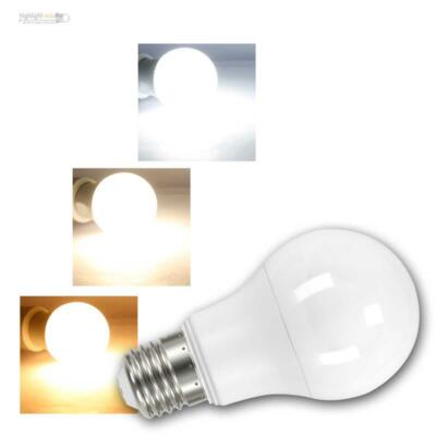 E27 LED Glüh-Birne ''IQ-LED'' 5,5/9/12,5/15W, 3 Lichtfarben & dimmbar Leuchtmittel
