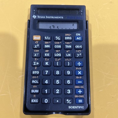 Texas Instruments Ti-25x Solar Scientific Calculator with Cover Tested - works!