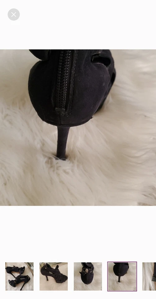 Camilla skovgaard синий Suade с открытым носком Steletto каблук туфли размер 36,5 - Изображение 2 из 4