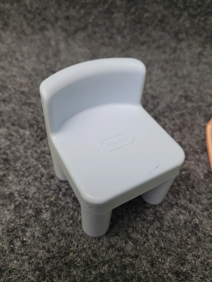 Vintage Little Tikes Dollhouse Furniture Lot of 3 Chairs and Yellow High Chair - Image 2 of 4