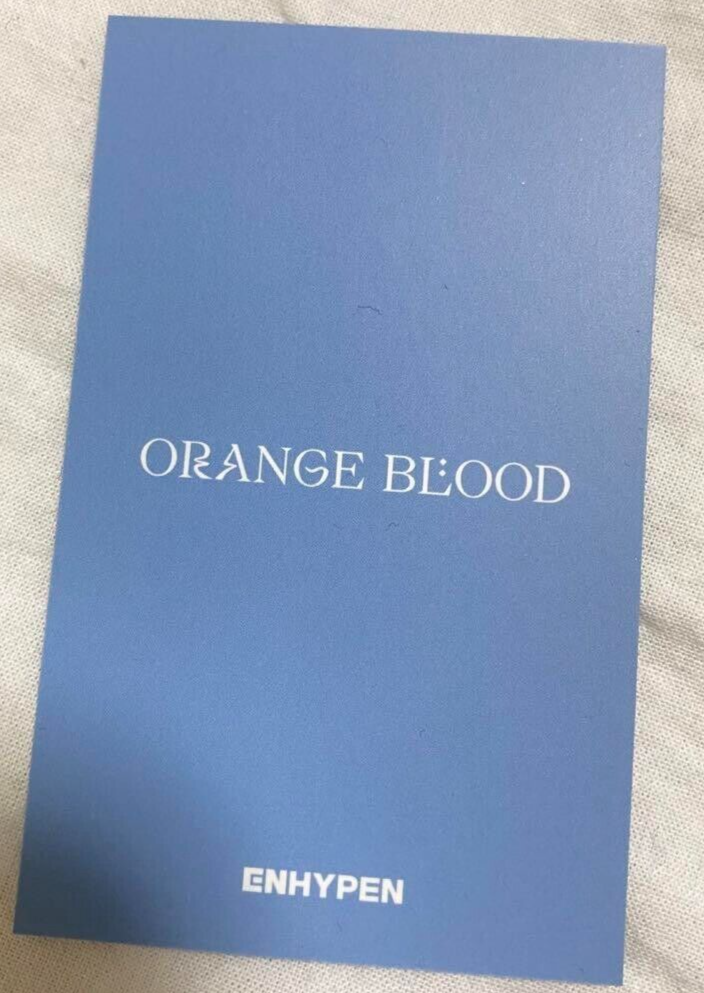 ENHYPEN JAKE ORANGE BLOOD Universal Music Japan Lucky draw