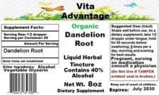 Organic Dandelion Root Tincture