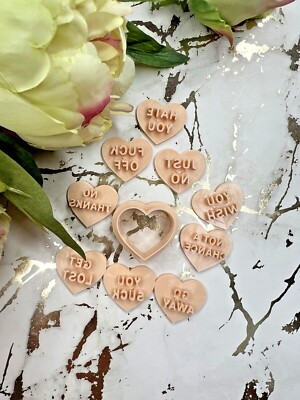 Anti Valentine Polymer Clay Cutter | 3D-gedrucktes Tonwerkzeug | IrisCrafts7 UK