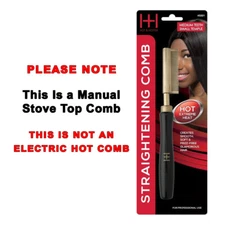 Annie Hot & Hotter Straightening Comb, Medium Teeth - Small Temple # 5501