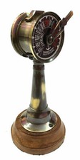 Telegraph Maritime Captain Ship Engine Room Nautical Antique w/ Wood Base Gift