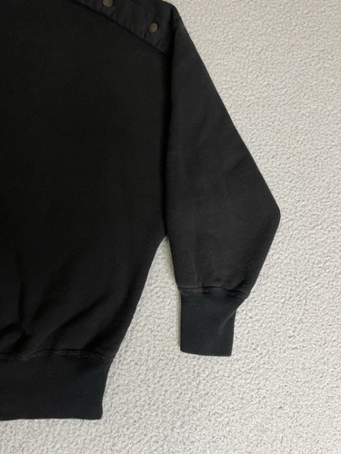rag & bone Sweater Off The Shoulder Snap Womens Small Black Heavyweight - Picture 13 of 14