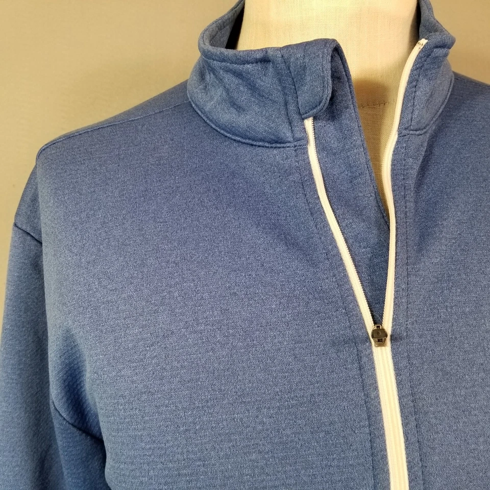 Callaway Golf Suéter Hombre XL Extra Grande Azul Manga Larga 1/4 Cremallera Polar Foto 4 de 4