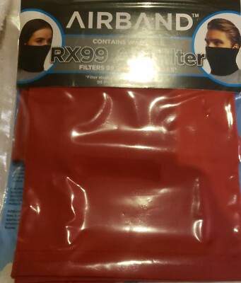 Airband Neck Gaiter Mask RX99 Filter Red