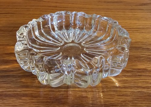 VTG 1960s Hazel Atlas Fluted Nesting Ashtray 4.25in - Picture 3 of 6