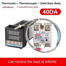 REX-C100 Thermostat Thermocouple Temperature Control Switch with 40DA SSR Relay